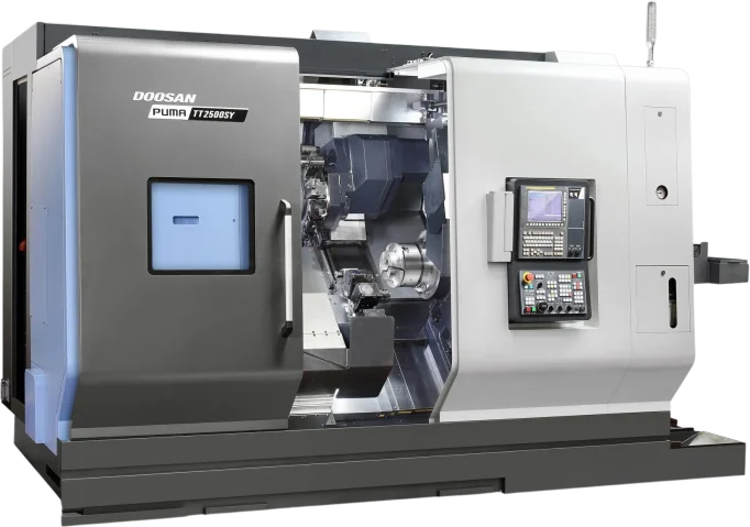 Doosan Puma TT2500SY Twin Turret Horizontal CNC Lathes