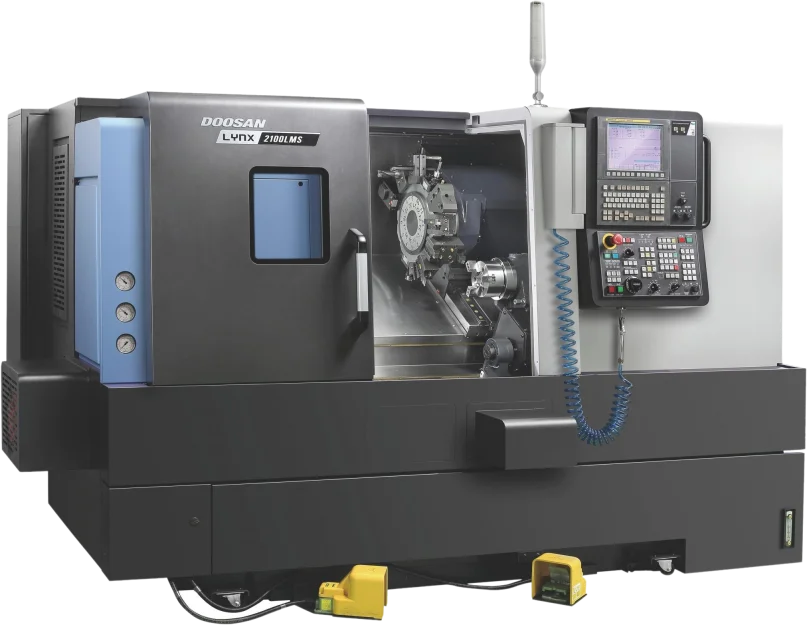 Doosan Lynx 2100LMSA CNC Horizontal Single Turret Lathes