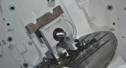 Interior of DVF 5000 with tilted table