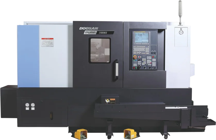 Doosan Puma 2100MS CNC Horizontal Single Turret Lathes