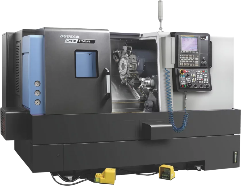 Doosan Lynx 2100LMSA CNC Horizontal Single Turret Lathes